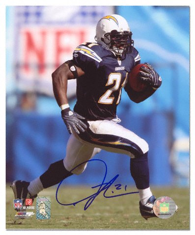 Mounted Memories San Diego Chargers LaDainian Tomlinson Autographed 8x10 Photo