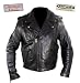Men's Advanced Impact Resistant Armor Naked Leather Motorcycle Jacket - Size : 2XL