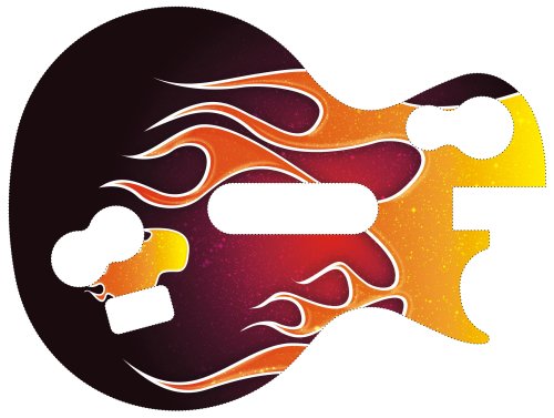 Childrens Toyshop  Video Games : Guitar Hero III Faceplate: French Flames (PS3/Xbox 360)