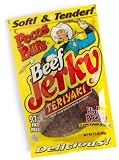 Pecos Bills Teriyaki Beef Jerky, 3.5-Ounce Packages (Pack of 6)