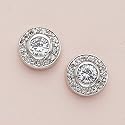Rhodium-plated Cubic Zirconia Earrings