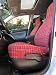 Happy Seat Car Seat Covers - Universal Fit Bucket Racy Red Plaid Print Machine Washab...