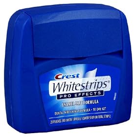 CREST WHITESTRIPS PRO EFFECTS Professional level whitening, Enamel Safe Formula, 10 Day Kit