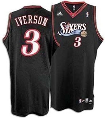 Allen Iverson Black Swingman Jersey Size X-large