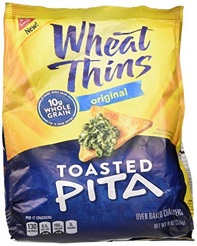 Wheat Thins Toasted Pita Crackers (Original, 8-Ounce Bag)