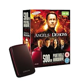 Samsung S2 2.5-inch 500GB USB 2.0 Portable Hard Drive (Angels & Demons Full Length Movie Pre-loaded)