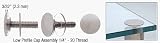 CRL Brushed Stainless Low Profile Standoff Cap Assembly for 3/4 Standoff Bases