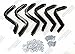 APS RB-HO214S Black & Chrome Nerf Bar Bolt Over for select Honda Pilot Models