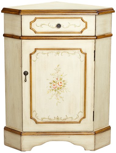 Hadley Cream Hand-Painted Corner Cabinet