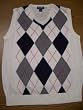 Argyle Sweater Vest - White : Medium