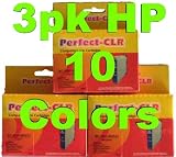 3pk color Set HP 10 C4841A, C4842A, C4843A compatibles Ink Cartridges (1)Cyan, (1)Yellow & (1)Magenta. For use in HP Inkjet Printers 2000 Printer Series, 2500 Professional Printer Series HP Wide Format Printers Designjet ColorPro CAD, Designjet ColorPro G