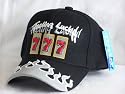 POKER GAMBLER CAP TEXAS FEELING LUCKY 777 GRU/BLK