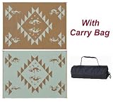 Rv Patio Mat Camping Outdoor Kokopelli Rug 9'x12' Brown/beige 169127