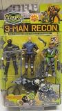 The Corps 3-Man Recon Covert Command 3 3/4" Action Figures with Stealth CycleIMAGE