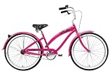 Nirve Hello Kitty HK 4 Ever Women's Cruiser Bike (26-Inch Wheels, Hot Pink)