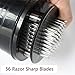 MaxyLife Professional Meat Steak Tenderizer, 56 Stainless Razor-sharp Steel Blades with Safety Lock and a Cleaning Brush (Black)