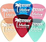 Fender California Clears Pickpack (12 Pk) Surf Green, Med