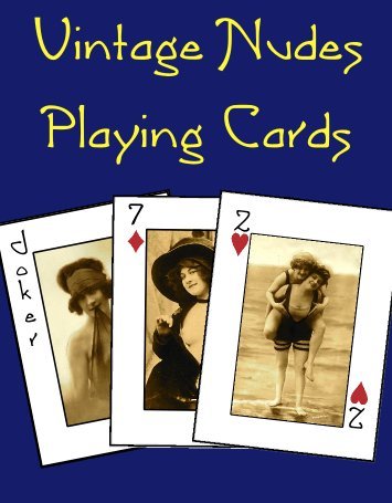 Vintage nudes playing cards