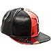 Batman Harley Quinn PU Suit Up Snapback with Applique Diamonds Black/Red