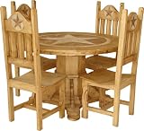 Taxco Pedestal Round Star Table Set