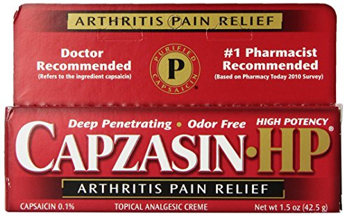 Capzasin-HP Arthritis Relief Topical Analgesic Cream, .1-Percent Capsaicin, 1.5-Ounce Tubes (Pack of 2)