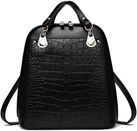 HUOHONGMEIGUI Girls' Leather Bag Casual Hiking Daypack