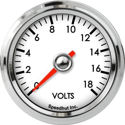 Speedhut 2-1/16" Volt Gauge 0-18V