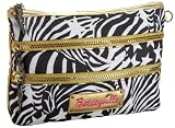 Betseyville Psychadelic Stripes Large Zip Cosmetic Case