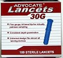 advocate sterile lancets 100 ea
