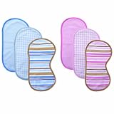 Hudson Baby Burp Cloths, 3 Piece, 0-12 Months