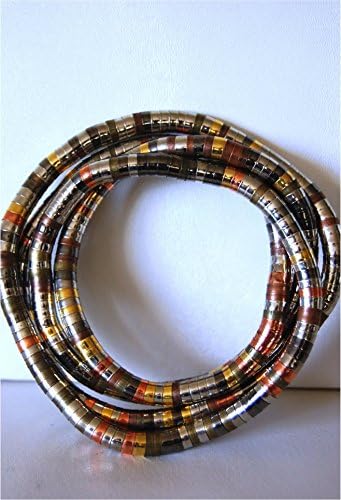 Bendable Necklace By Snake Twist, Multi-Color Medium 6mm