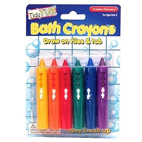 Bath Crayons - Draw on Tiles and Tub - Easy Cleanup by Bath Toys