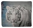 White Tiger Throw