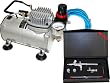 Master Airbrush .2.3.5mm Pro Airbrush 2cc Cup With ABD TC-20 Compressor