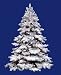 9' Pre-Lit Flocked Alaskan Artificial Christmas Tree - Multi Dura Lights