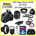 The Nikon D3100 SLR Digital Camera with Nikon 18-55m F3.5-5.6g Vr Lens Huge Package Including 8gb Sdhc Memory Card + Card Reader + Wide Angle Lens + 2x Telephoto Lens + Filter Kit + Digital Flash + Case + Tripod + Lens Hood + Nikon School DVD and More!