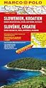 MARCO POLO Länderkarte Slowenien, Kroatien, Bosnien und Herzegowina, Serbien Montenegro, Mazedonien 1:800.000: Mit landschaftlich schönen Strecken ... Entfernungstabelle, Ortsregister, 6 Citypläne