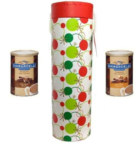 Ghirardelli Hip Holiday Hot Chocolate Gift Set, Chocolate Mocha Cocoa and Chocolate... by The Beverage Gourmet