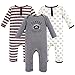 Hudson Baby Unisex Baby Coveralls/Union Suits, Football, 6-9 Months (9M)