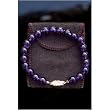 Amethyst Intentional Bracelet - 14k Gold Heart Filigree Clasp