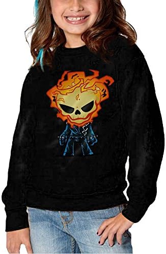 FUTUS Ghost Rider 2007 Superhero Film Hoodies For Girls Kids Sweatshirt 4 Toddler