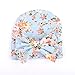 Gellwhu 5PCS Pack Newborn Baby Flower Bowknot Hospital Hat