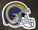 St. Louis Rams Helmet Logo NFL Car Magnet