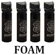 (4) FOUR 4oz Flip Top Expanding Foam Pepper Spray Police Strength!