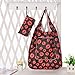 BMC Mixed Design Washable Foldable Wallet Style Nylon Reusable Grocery Bags Tote - (Nature's Beauty) Set of 3