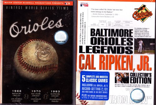 Baltimore Orioles Vintage World Series Films , and Baltimore Orioles Legends Cal Ripken Jr Collectors Edition : 7 DVD Set