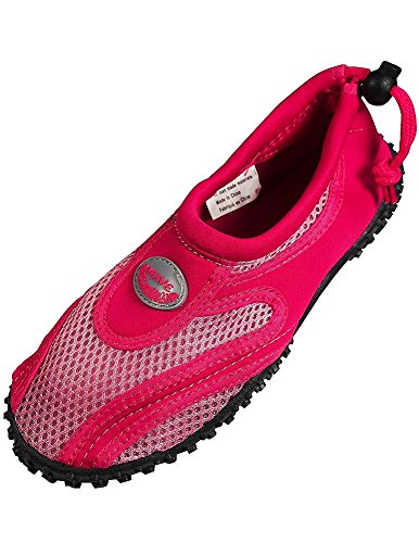 Womens Water Shoes Aqua Socks Pool Beach ,Yoga,Dance and Exercise (6, Fuchsia/Pink 1185L)