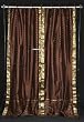 Indo Brown Tie Top Sari Sheer Curtain (43 in. x 84 in.)