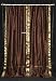 Tie Top Brown Silk Sari Drapes, Panels, saree Curtains