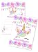 POP parties Magical Unicorn 20 Large Invitations - 20 Invitations + 20 Envelopes - Double Sided - Unicorn Lashes